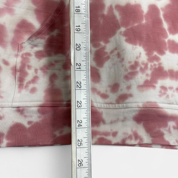 Lululemon Pink White Hooded Tie Dye Camo Hoodie Sweatshirt Pullover Women's 6 - Picture 11 of 13